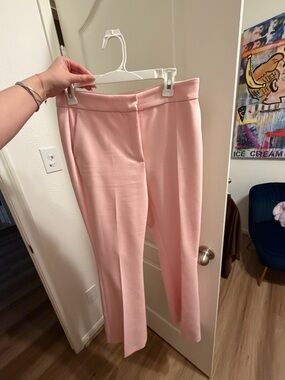 Zara Pink Straight-Leg Pants